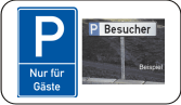 Parkplatz - Schilder